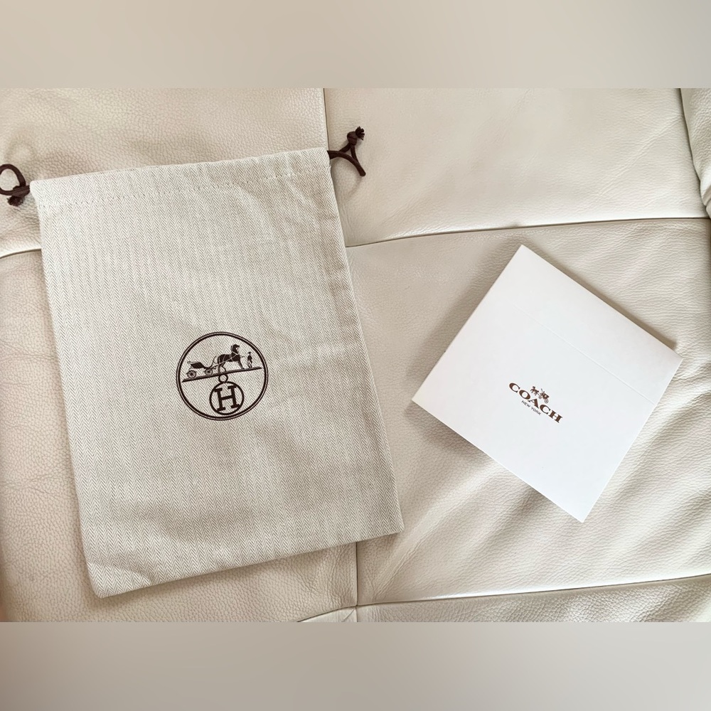 Authentic Hermes Dust Bag + FREE Mini Coach Gift Box